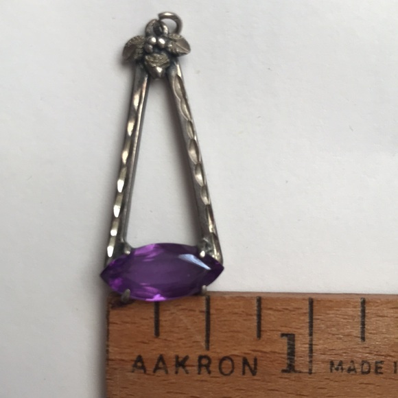 Black Hills Silver Pendant or Charm with Purple Stone - Picture 4 of 6